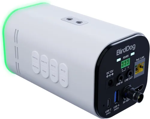 Vista 6 de BirdDog Maki Ultra 4K 20x Zoom Box Cámara, color blanco