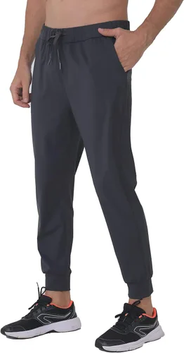Vista 8 de AbleTree Pantalones deportivos ligeros 78 para hombre, de secado rápido, elásticos, casuales, con protección solar
