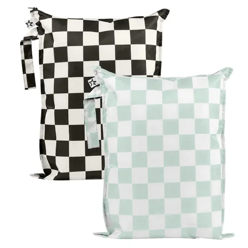 Vista 25 de Tiny Twinkle Bolsas húmedas a prueba de desorden 1 paquete de bolsas húmedas reutilizables impermeables para trajes de baño Ropa de bebé Bolsa