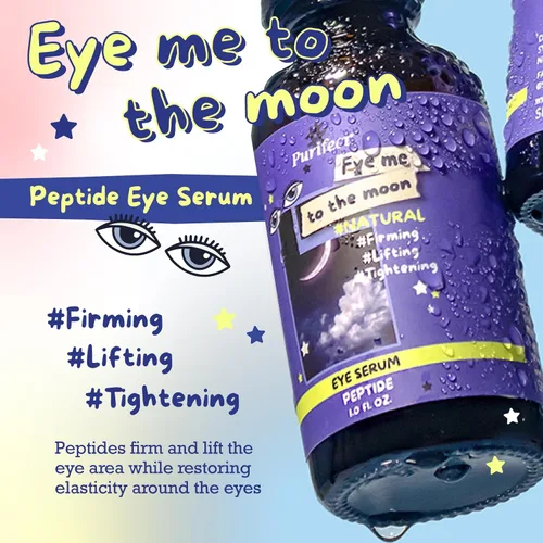 Vista 2 de Purifect Eye Me to the Moon Serum para mujeres y hombres, tratamiento de suero bajo los ojos con vitamina E, soporte antienvejecimiento, reafirmante