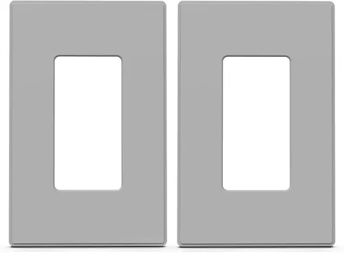 Vista 17 de ELEGRP Placas decorativas de pared sin tornillos, de tamaño mediano, cubierta termoplástica irrompible para interruptor de salida de receptáculo