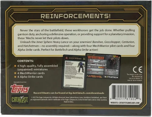 Vista 3 de Catalyst Game Labs BattleTech Mini Force Pack: Inner Sphere Heavy Lance, gris