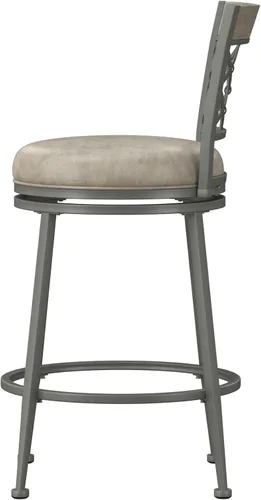 Vista 13 de Hillsdale Hutchinson Taburete giratorio para mostrador, peltre
