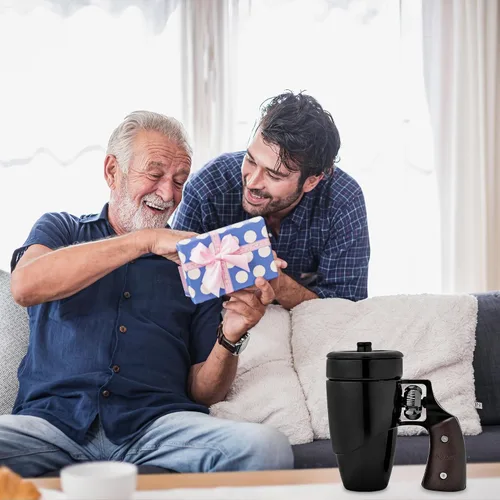 Vista 2 de Taza de pistola Pukomc, taza de café de cerámica, regalos del día del padre para papá, regalos de cumpleaños para hombres y mujeres, taza de café