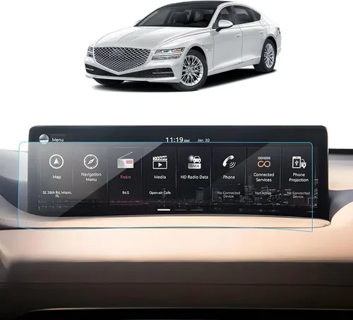 Vista 65 de Protector de pantalla de coche para Ford Edge 2024 2025 2023 2022 2021 (SE/SEL/ST-Line/Titanio/ST) Accesorios Protector de pantalla de vidrio