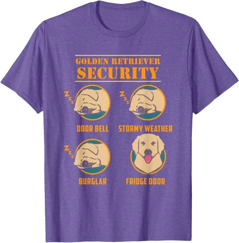 Vista 11 de Camisa Golden Retriever de seguridad Golden Retriever para perro divertido, Negro, S