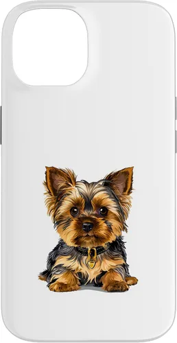 Vista 4 de Adorable Yorkshire Yorkie Terrier Puppy Yorky Funda para iPhone 16