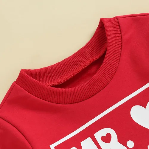 Vista 42 de Sudadera con cuello redondo para el día de San Valentín para bebé, niña, niño, para el día de San Valentín