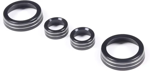 Vista 7 de Cubierta de botón de ajuste de volumen de aire acondicionado de aleación de aluminio compatible con Chevrolet Corvette C7 2014 2015 2016 2017 2018