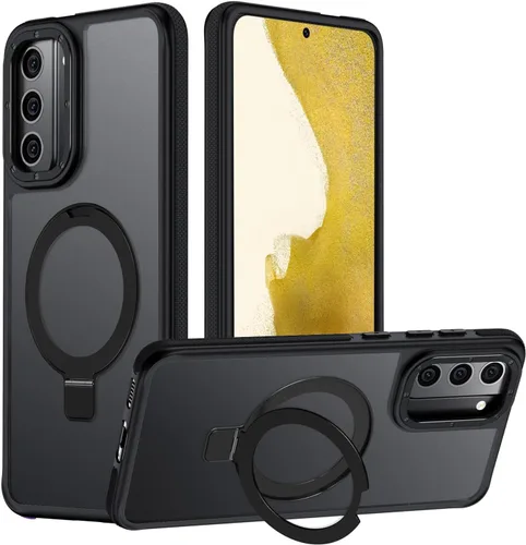 Vista 25 de Funda para Samsung Galaxy S24 Plus, soporte de anillo magnético ajustable [compatible con Magsafe], [protección a prueba de golpes de grado militar]