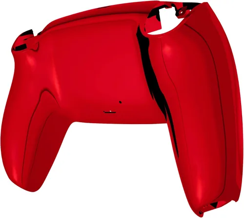 Vista 4 de eXtremeRate Carcasa trasera cromada brillante y personalizada compatible con controlador ps5, cubierta trasera de repuesto compatible