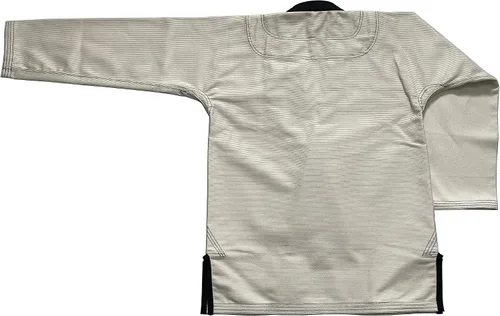 Vista 6 de Bjj Gi Jiu Jitsu - Kimonos Gi sin blanquear - Collar negro 100% algodón perl tejido 450GSM, Sin blanquear