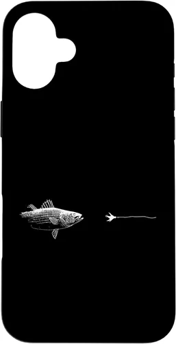 Vista 23 de Graphic Fly Fishing Hook Line - Fish Striped Bass Case for iPhone 16