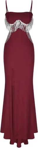 Vista 5 de Vestidos Fiesta cóctel para Mujer, Vestido Fiesta lentejuelas y hombros descubiertos,Vestido Fiesta lentejuelas