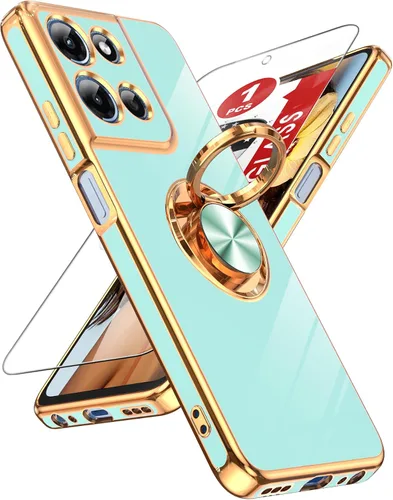 Vista 34 de LeYi Funda para iPhone XR: con Protector de Pantalla de Vidrio Templado [Paquete de 2] Soporte de Anillo Giratorio de 360°, Soporte Magnético