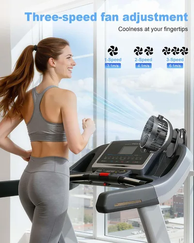 Vista 6 de TCJJ - Ventilador portátil con clip de 5200 mAh recargable para cochecito