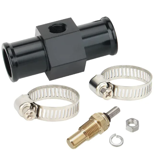 Vista 2 de Radiador de motor en línea refrigerante manguera de aceite de agua y aceite de 1/8 pulgadas NPT ventilador eléctrico unidad de envío de temperatura