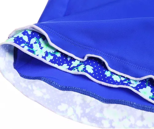 Vista 6 de Dreamsoar Traje de baño tankini con espalda cruzada para mujer, con control de abdomen, dos piezas, estampado floral, Negro