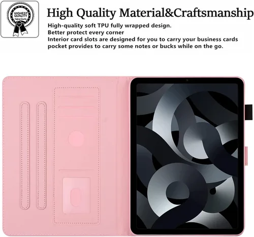 Vista 7 de Funda para iPad Mini6 (8.3 pulgadas, versión 2021) iPad mini 6ª generación, funda protectora delgada con función atril, función de encendido
