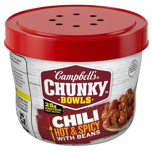 Vista 21 de Campbell's Chunky Chili con Frijoles, 15.25 oz. Tazón para Microondas