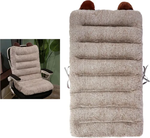 Vista 7 de ELFJOY Cojín para silla de escritorio para silla de dormitorio con respaldo Rosa Hot