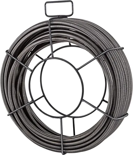 Vista 11 de VEVOR Cable de limpieza de desagüe de 50 pies x 1/2 pulgada, cable de alcantarillado de núcleo sólido, cable de auger de desagüe, cable de limpieza