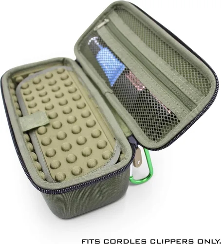 Vista 6 de CASEMATIX Estuche inalámbrico compatible con cortapelos Babyliss, zumbadores, recortadoras, revestimiento de acabado en T, estuche de viaje