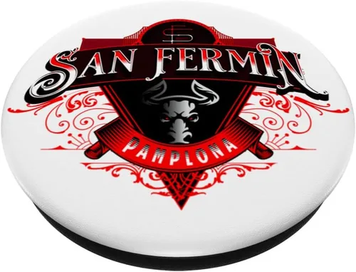 Vista 2 de San Fermín Pamplona Sanfermines Encierro Navarra PopSockets intercambiables PopGrip