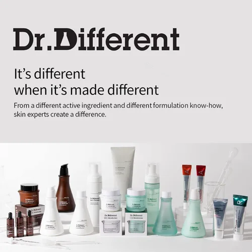 Vista 7 de Dr.Different Cica Metal Cream - Crema facial calmante Madecassoside para piel dañada, reparación y regeneración con cobre y zinc, tratamiento