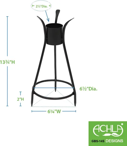 Vista 2 de Achla Designs Caballete III Soporte con púas