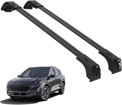 Vista 22 de ERKUL Barras Transversales de Techo para Mazda CX9 CX-9 2016-2023 Barras Transversales de Aluminio con Cierre Antirrobo para Techo Compatible