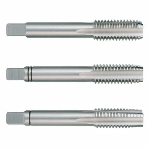 Vista 2 de Juego de Machos para roscar a mano RUKO 6 mm Acero de alta velocidad (HSS) DIN 352 3 Unidades 3 Piezas
