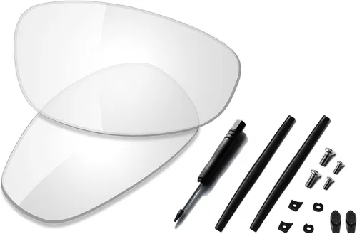 Vista 12 de SAUCER Lentes de repuesto prémium y kits de goma para Oakley Juliet Protección UV400, arañazos, ajuste preciso polarizado oro de 24 quilates