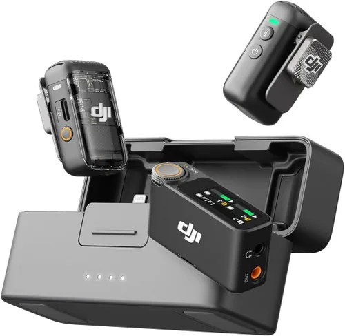 Vista 8 de DJI Transmisor Mic 2 (blanco perla), micrófono inalámbrico con cancelación inteligente de ruido, grabación interna de 14 horas, batería de 6 horas