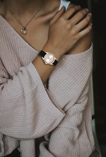 Vista 3 de Reloj de enfermera impermeable para mujer, reloj analógico de enfermería con segunda mano, esfera de fácil lectura