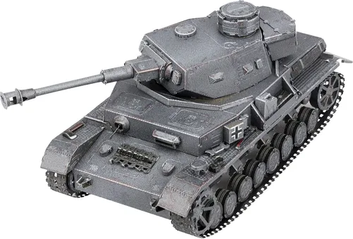 Vista 3 de Metal Earth Fascinations Premium Series Panzer IV Tank 3D Kit de modelo de metal con pinzas