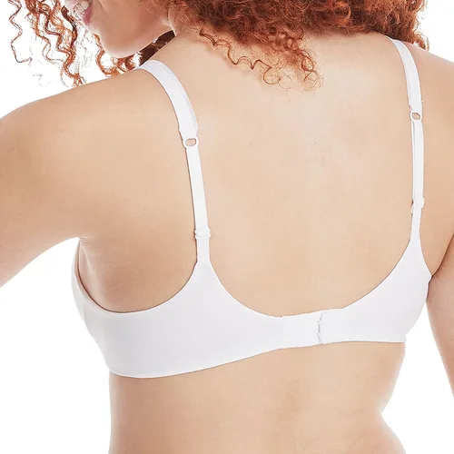 Vista 3 de Hanes Brasier tipo camiseta que absorbe la humedad para mujer, brasier convertible, ligeramente forrado (colores retirados)