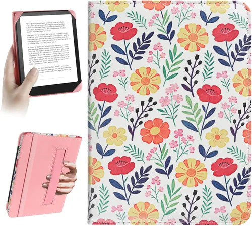 Vista 9 de HoYiXi Funda universal para Kindle eReader de 6 pulgadas, compatible con Paperwhite (2015/2018)/Pocketbook y Tolino/Kobo Clara HD, funda protectora