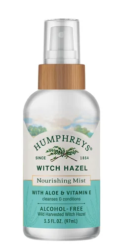 Vista 16 de Humphreys Nourish Witch Hazel + tóner sin alcohol de aloe, transparente, 8 onzas (paquete de 1) Hamamelis cosechado silvestre con aloe y vitamina