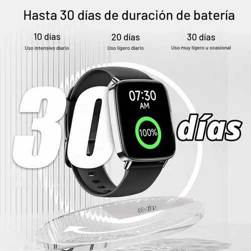 Vista 7 de Gydom Reloj inteligente para hombre, rastreador de fitness HD de 1.85 Más de 110 modos deportivos, frecuencia cardíaca, sueño/estrés, reloj Negro