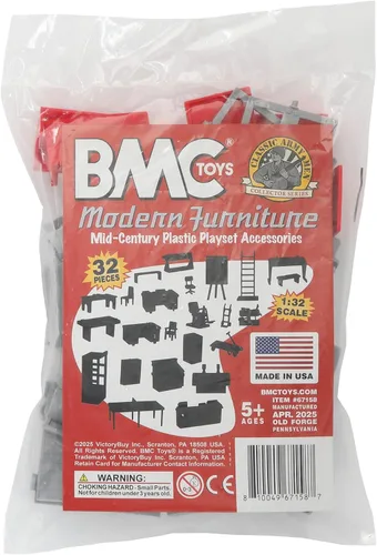 Vista 6 de BMC Classic Marx Mid-Century - Muebles modernos de plástico de 32 piezas