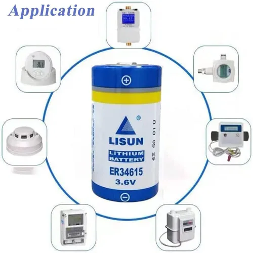 Vista 4 de ER34615 - Batería de litio ER34615 3.6v 19ah tamaño D para programador PLC multiusos, batería ER34615