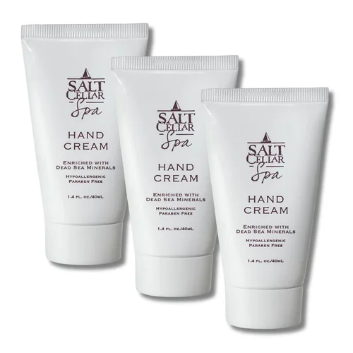 Vista 8 de Salt Cellar Spa - Crema mineral para manos del Mar Muerto, loción hidratante para piel seca y agrietada enriquecida con glicerina, aceite de oliva