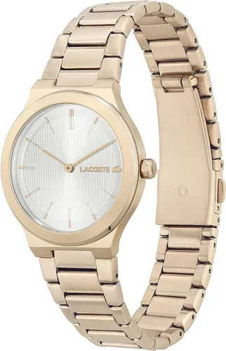 Vista 2 de Lacoste Reloj de cuarzo para mujer con correa de acero inoxidable clavel 19 Modelo 2001180 Carnation Mujeres