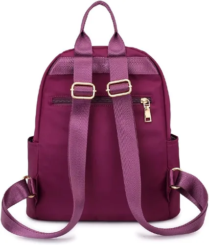 Vista 3 de Collsants Pequeña mochila de nailon para mujer, ligera, mini mochila de viaje, Azul, Mochilas de moda