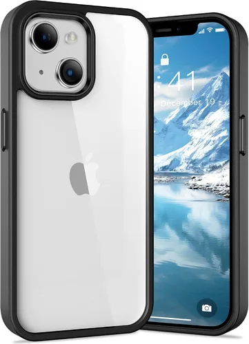 Vista 53 de Vakoo Funda transparente para iPhone 11 Pro Max, antiamarilleo, color negro