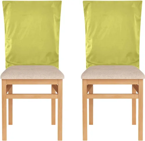 Vista 2 de Chartreuse - Fundas decorativas para respaldo de silla para banquetes de boda, suaves, lavables a mano, fundas decorativas para sillas de comedor, 6