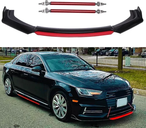 Vista 12 de Alerón universal para parachoques delantero, difusor de alerón de barbilla, protector de ala protectora, kit de carrocería de coche con extensión