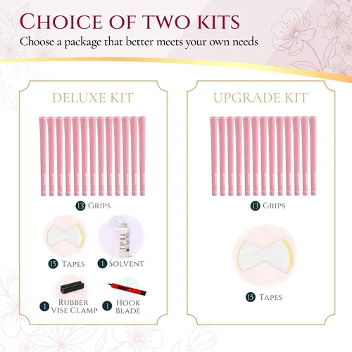 Vista 7 de SAPLIZE Agarres de golf exclusivos para mujer, paquete de 13 empuñaduras de goma suave con diseño cónico optimizado, cómodos y absorbentes