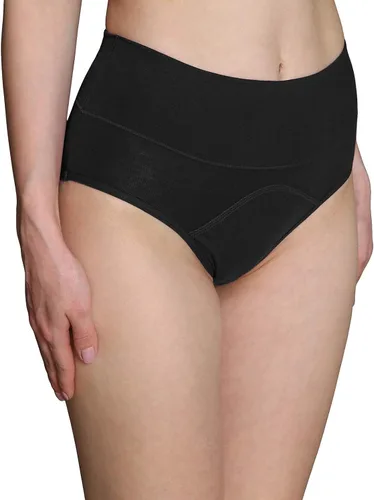 Vista 2 de INNERSY Bragas menstruales para mujer de cintura alta ropa interior posparto de algodón paquete de 3